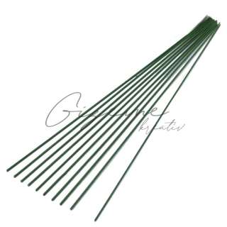 Aranžérsky drôt sekaný 40 cm / 10 ks - Zelený lakovaný