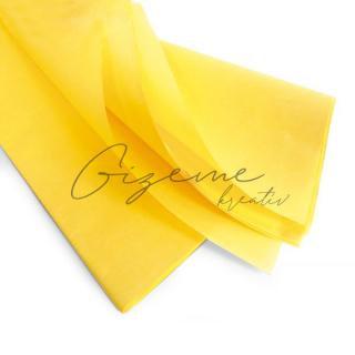 Hodvábny papier SIRIUS 75x50 cm / 24 ks - Žltý