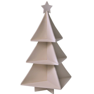 Drevený etažér ARTEMIO - Vianočný stromček 