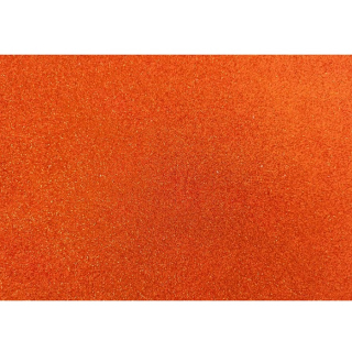 Samolepiaca machová guma s glitrom A4 - Oranžová