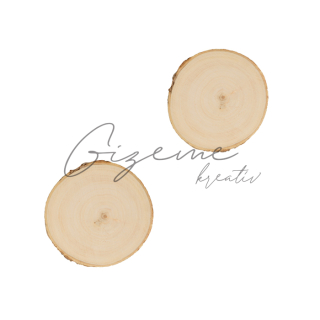 Drevené podložky ARTEMIO 9-10 cm - Rezaný kmeň 2 ks