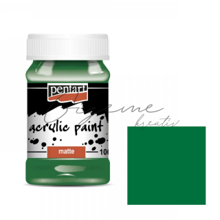 Akrylová farba matná PENTART 100 ml - Zelená