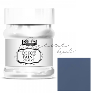 Farba Dekor paint chalky PENTART 230 ml - Indigová modrá