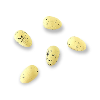 Dekoračné vajíčka polystyrénové 6 ks - Pastelovo žlté